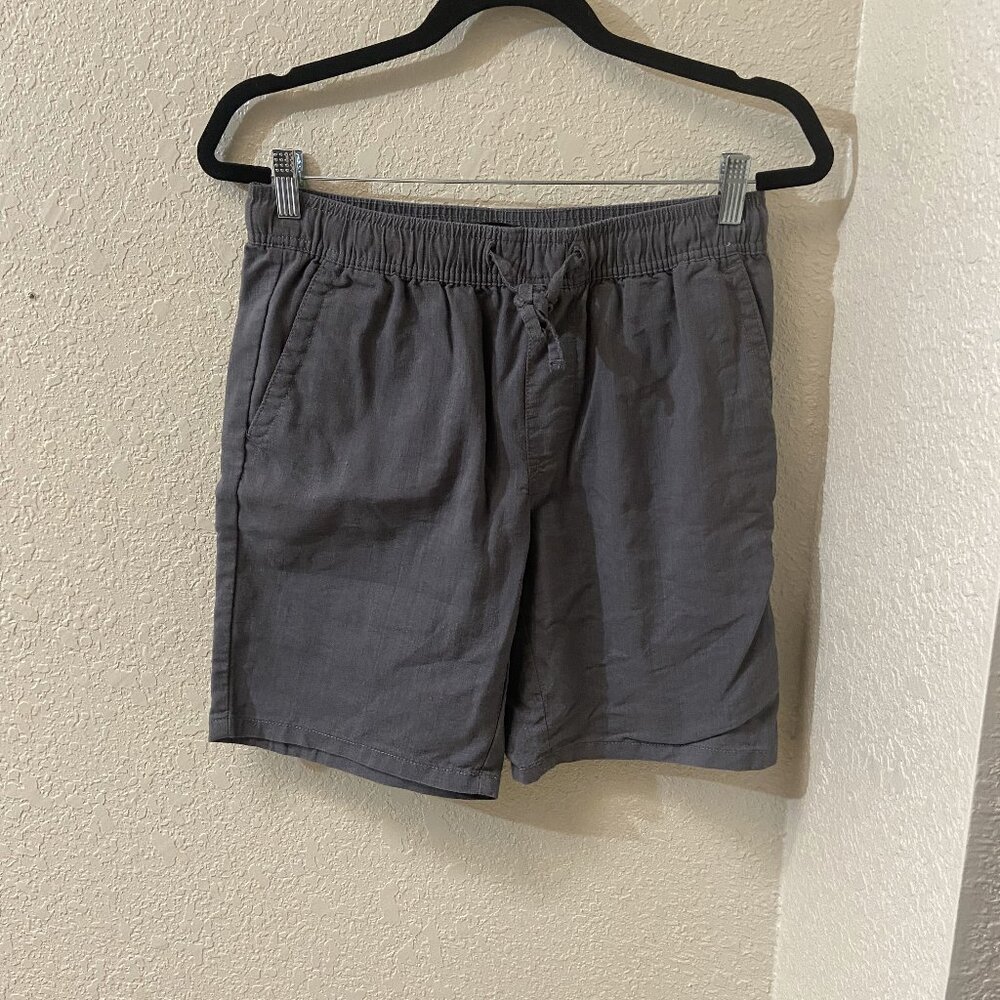 Banana Republic Dark Gray Linen 8' Easy Short Shorts Size Small EUC Lululemon